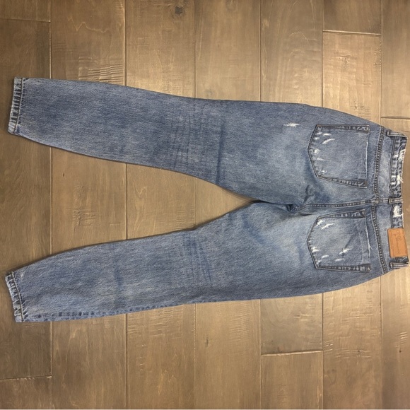 One Teaspoon Distressed Blue Ankle High Waist Freebird Jeans - Picture 7 of 8